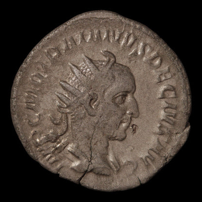 Rome, Emperor Trajan Decius, Antoninianus (Two Pannoniae Reverse) - 249 to 251 CE - Roman Empire