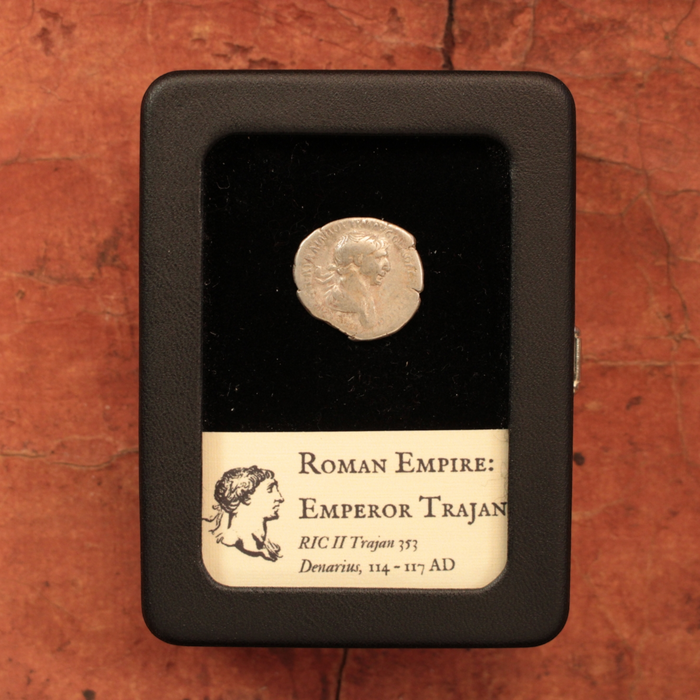 Rome, Emperor Trajan, Denarius (Virtus Reverse) - 114 to 117 CE - Roman Empire