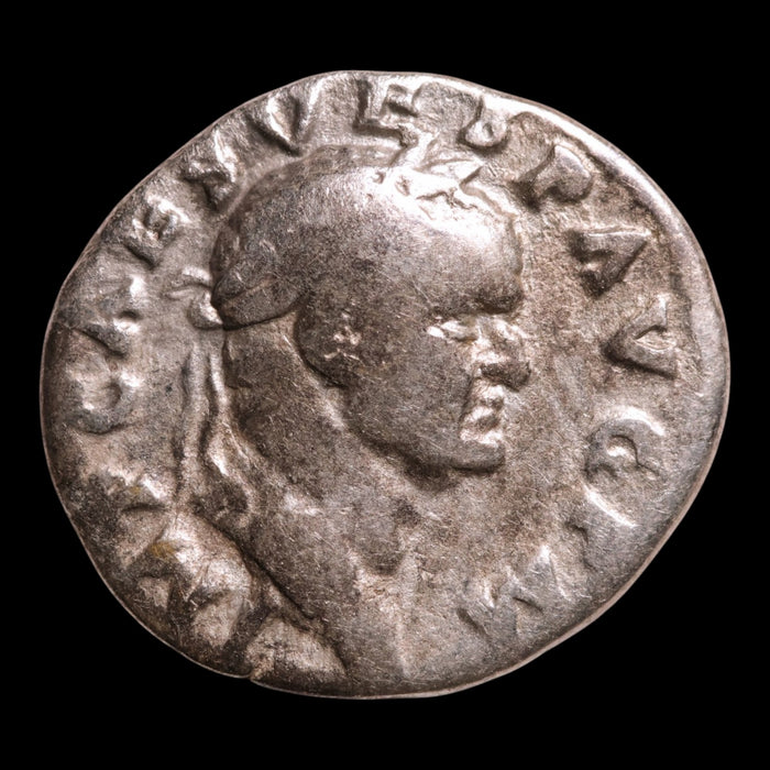 Rome, Emperor Vespasian, AR Denarius, Pax (Goddess of Peace) - 71 CE - Roman Empire