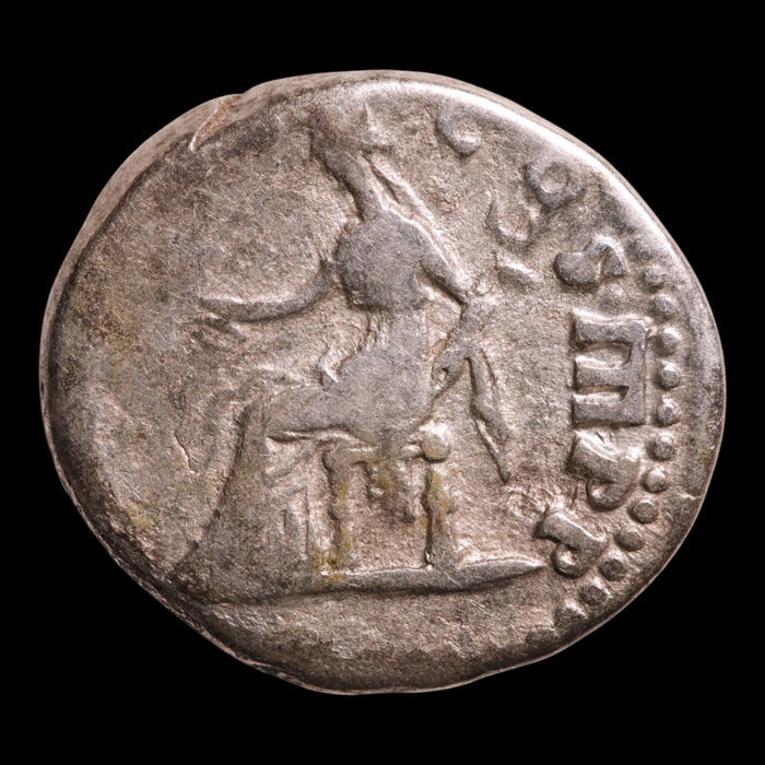 Rome, Emperor Vespasian, AR Denarius, Pax (Goddess of Peace) - 71 CE - Roman Empire