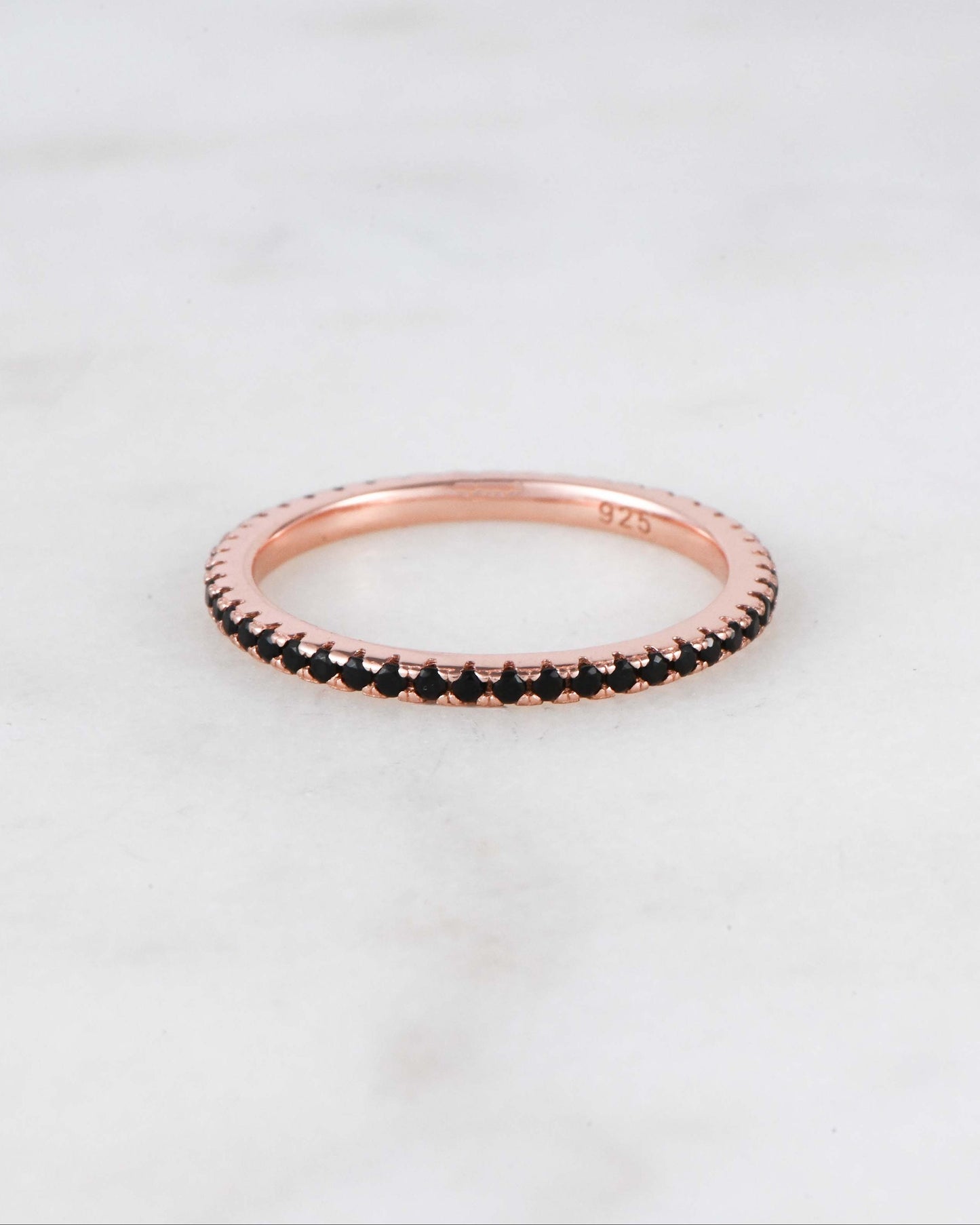 Black CZ Eternity Ring