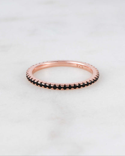 Black CZ Eternity Ring