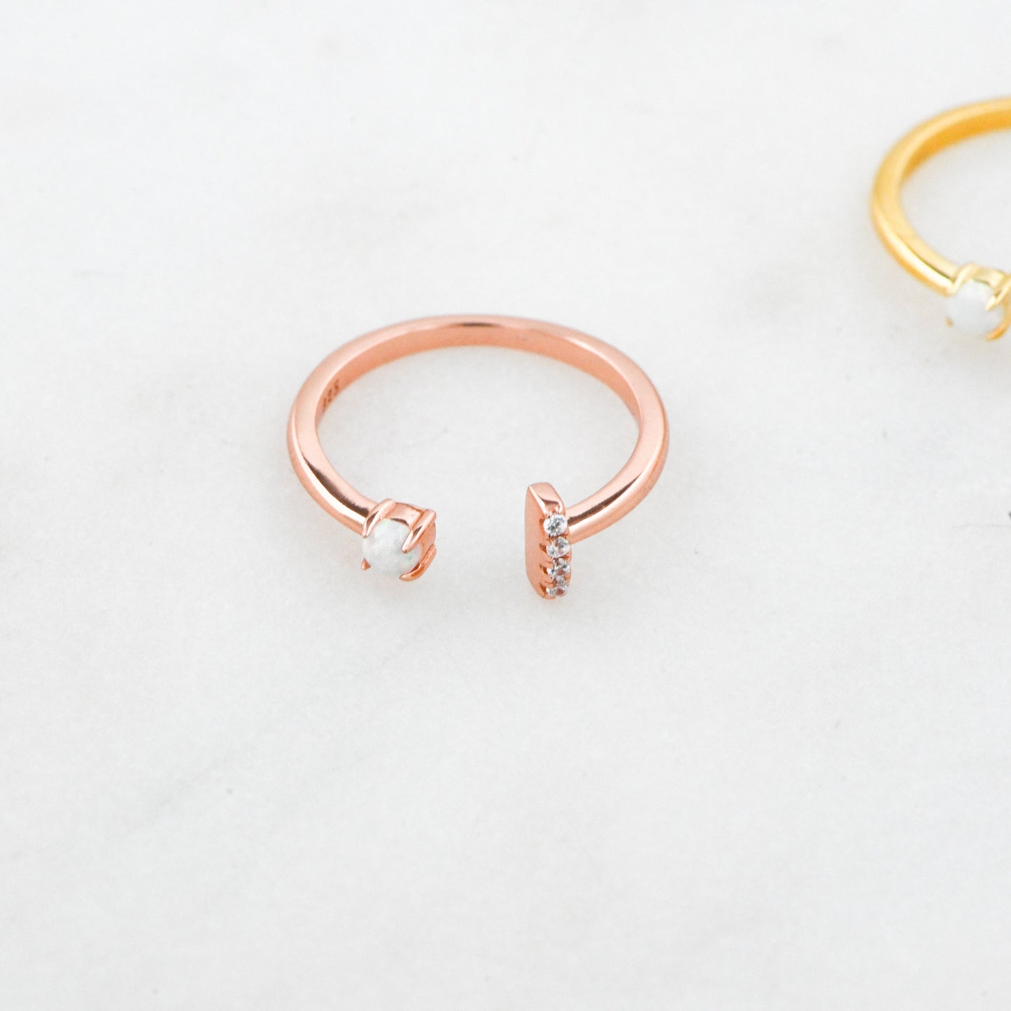 Open Cuff Opal Ring