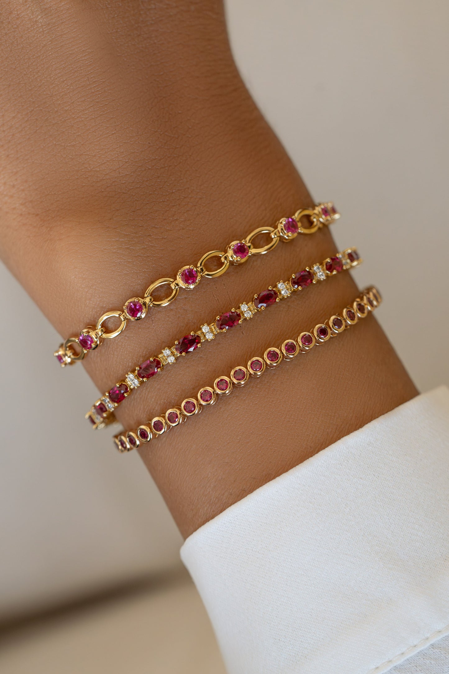Ruby Lilly Tennis Bracelet