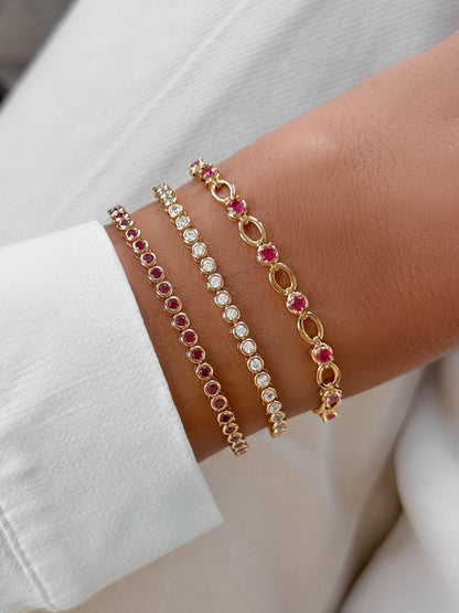 Ruby Lilly Tennis Bracelet