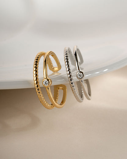 Bezel Toe Ring
