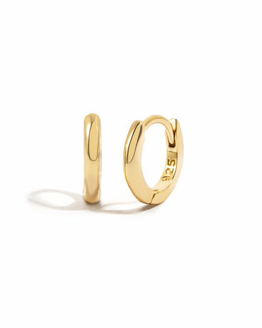 6mm Plain Huggie Hoops
