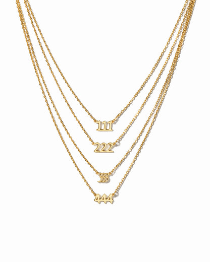 333 Ready to Ship Angel Number Necklace