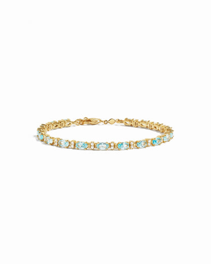 Aquamarine Tennis Bracelet