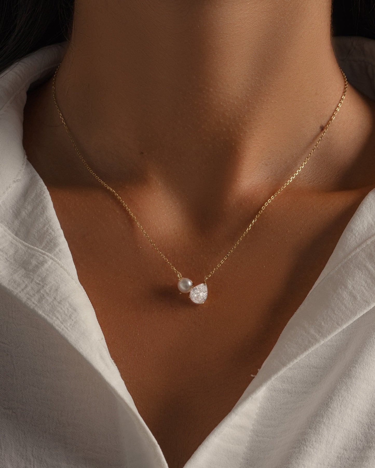 Toi et Moi Pearl Necklace