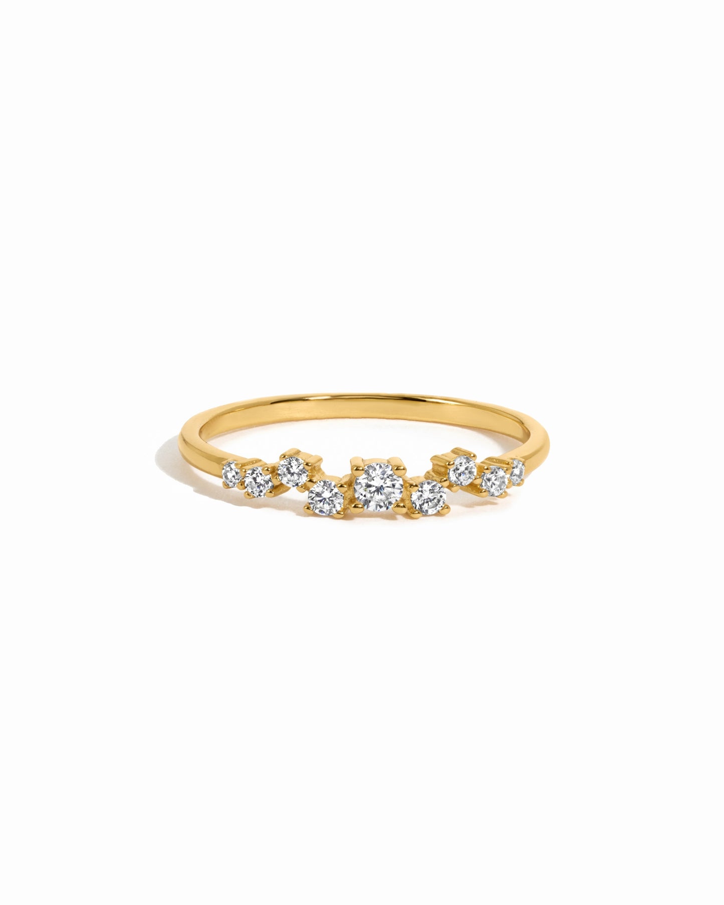 Diamond Cluster Ring