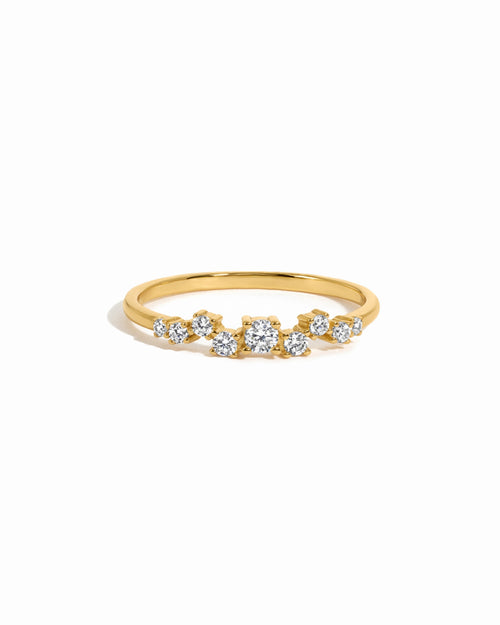 Diamond Cluster Ring