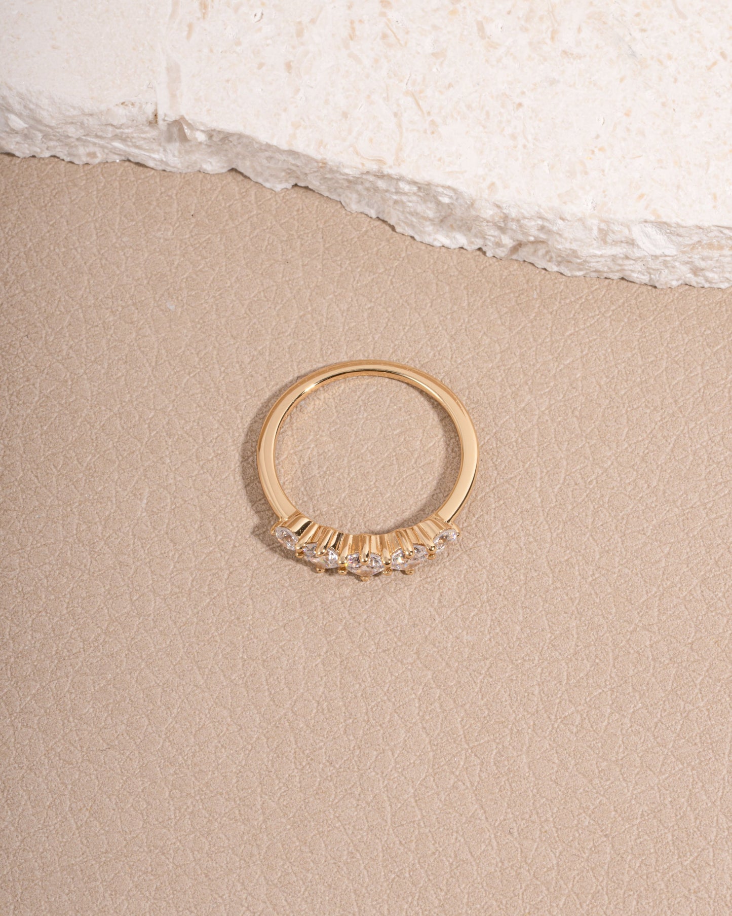 Graduated 5 Stone Ring