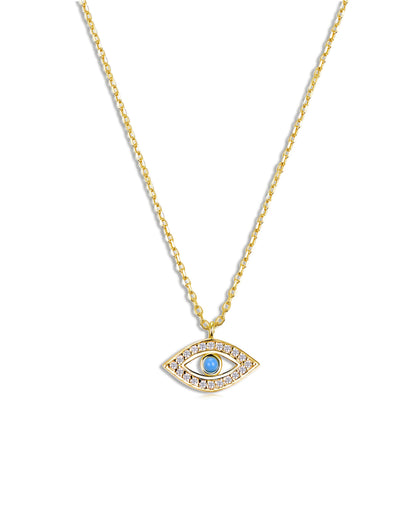 Turquoise Evil Eye Necklace