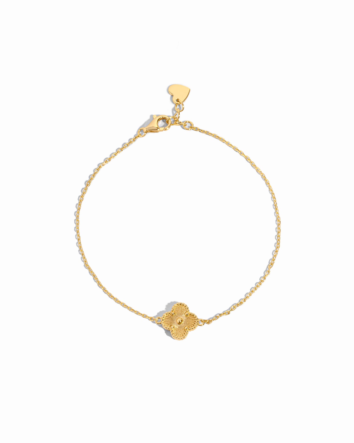 Dahlia Single Four Leaf Clover Bracelet