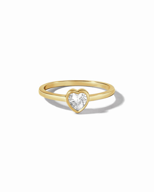 Bezel Heart Ring