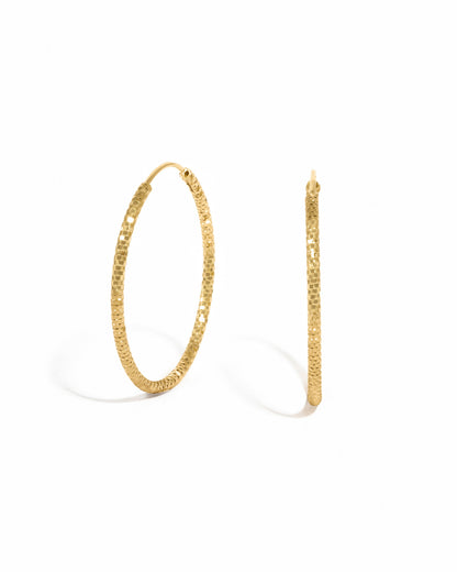 32mm Diamond Cut Hoops