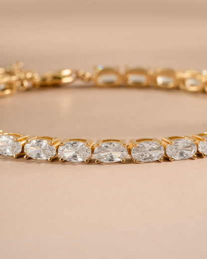 Oval Stone Tennis Bracelet