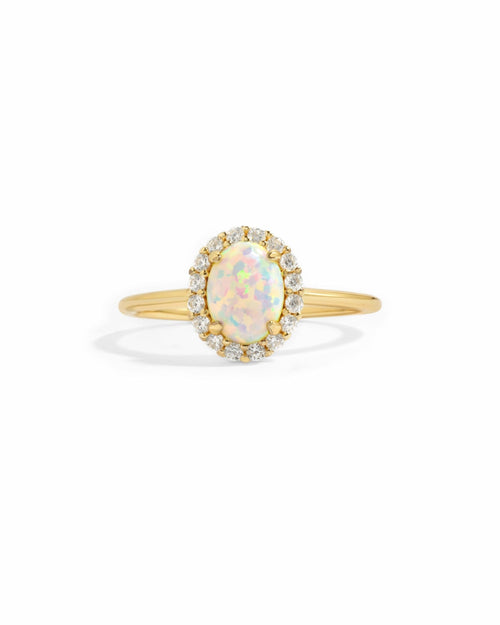 Oval Opal Ring