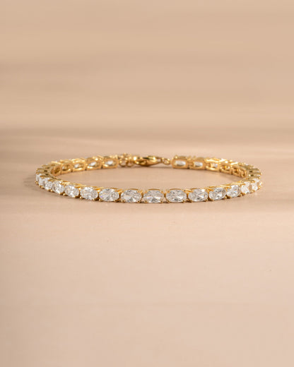 Oval Stone Tennis Bracelet