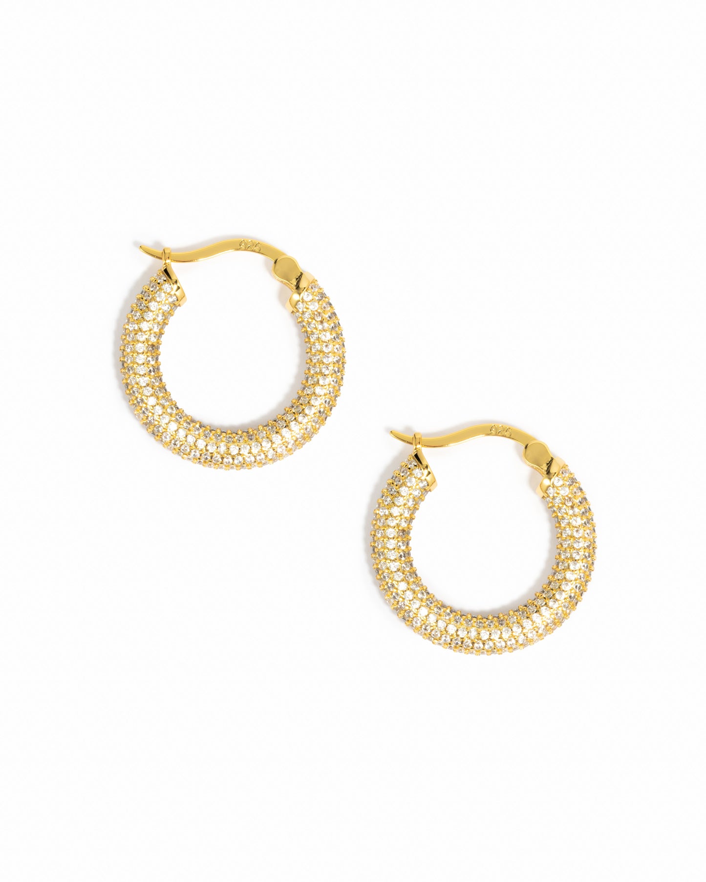 Pavé Tube Hoops