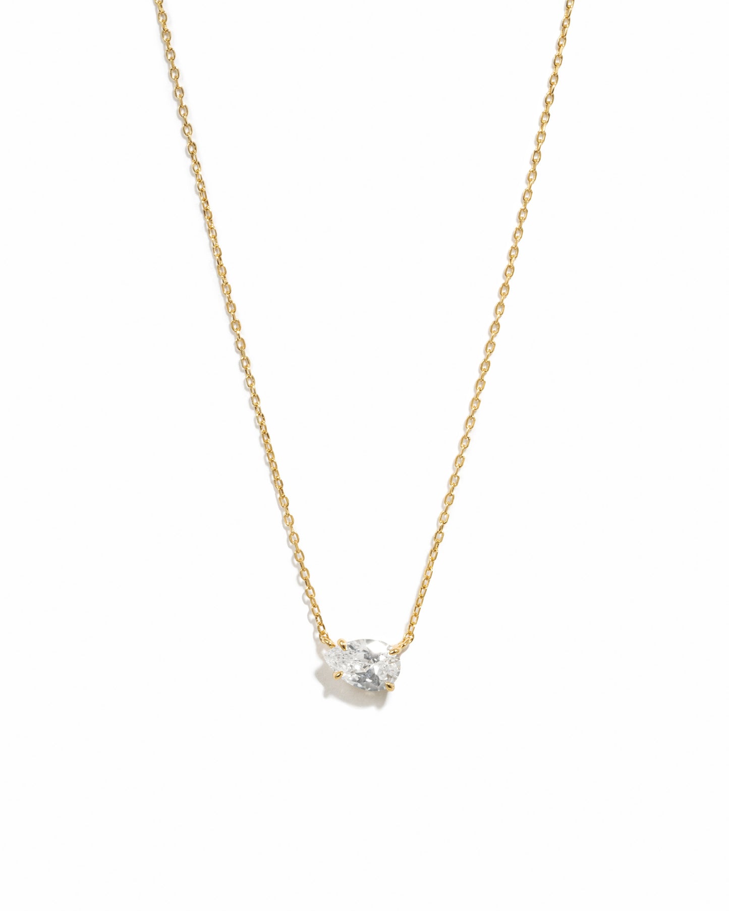 Sideways Pear Necklace
