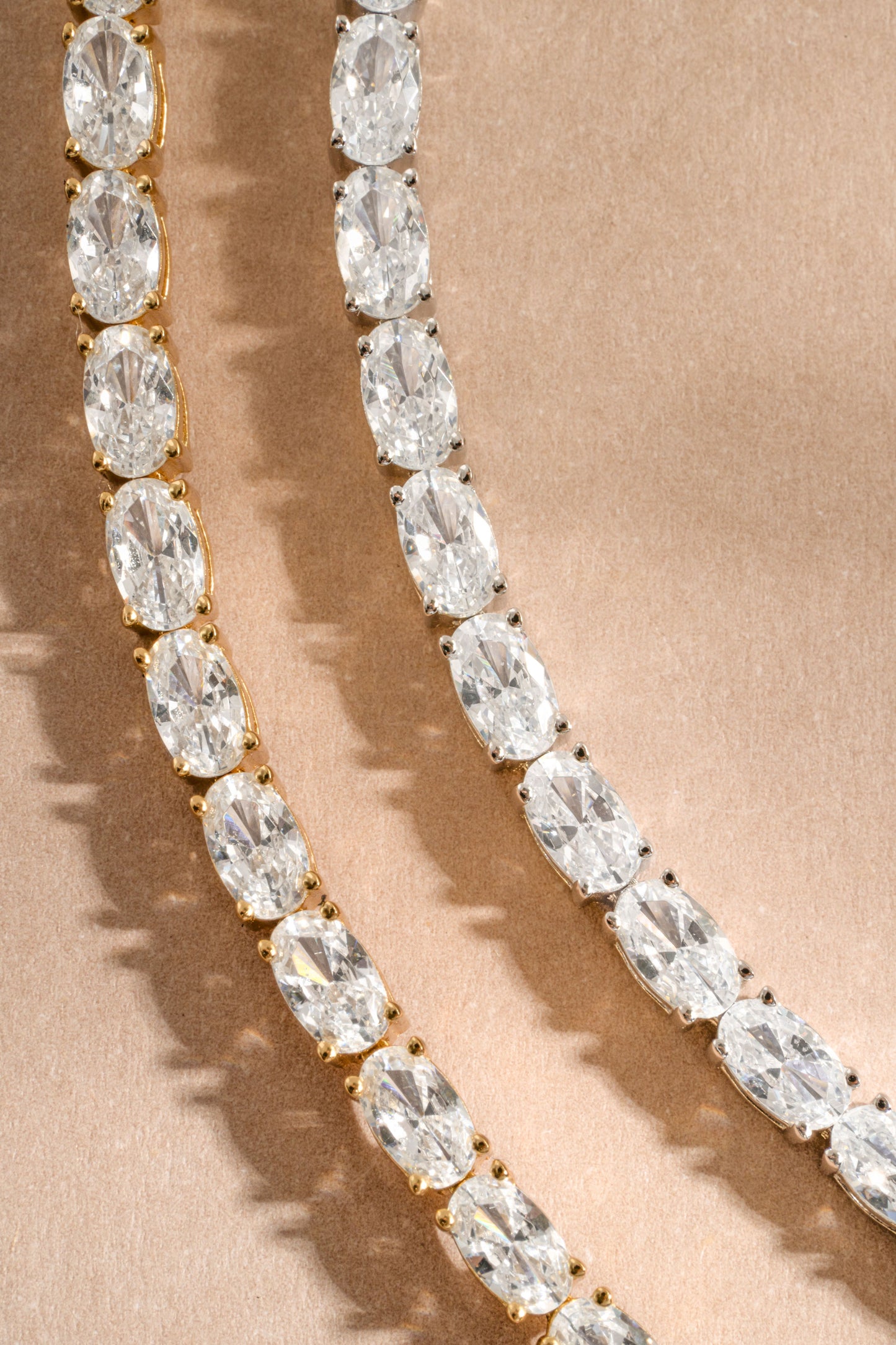 Oval Stone Tennis Bracelet
