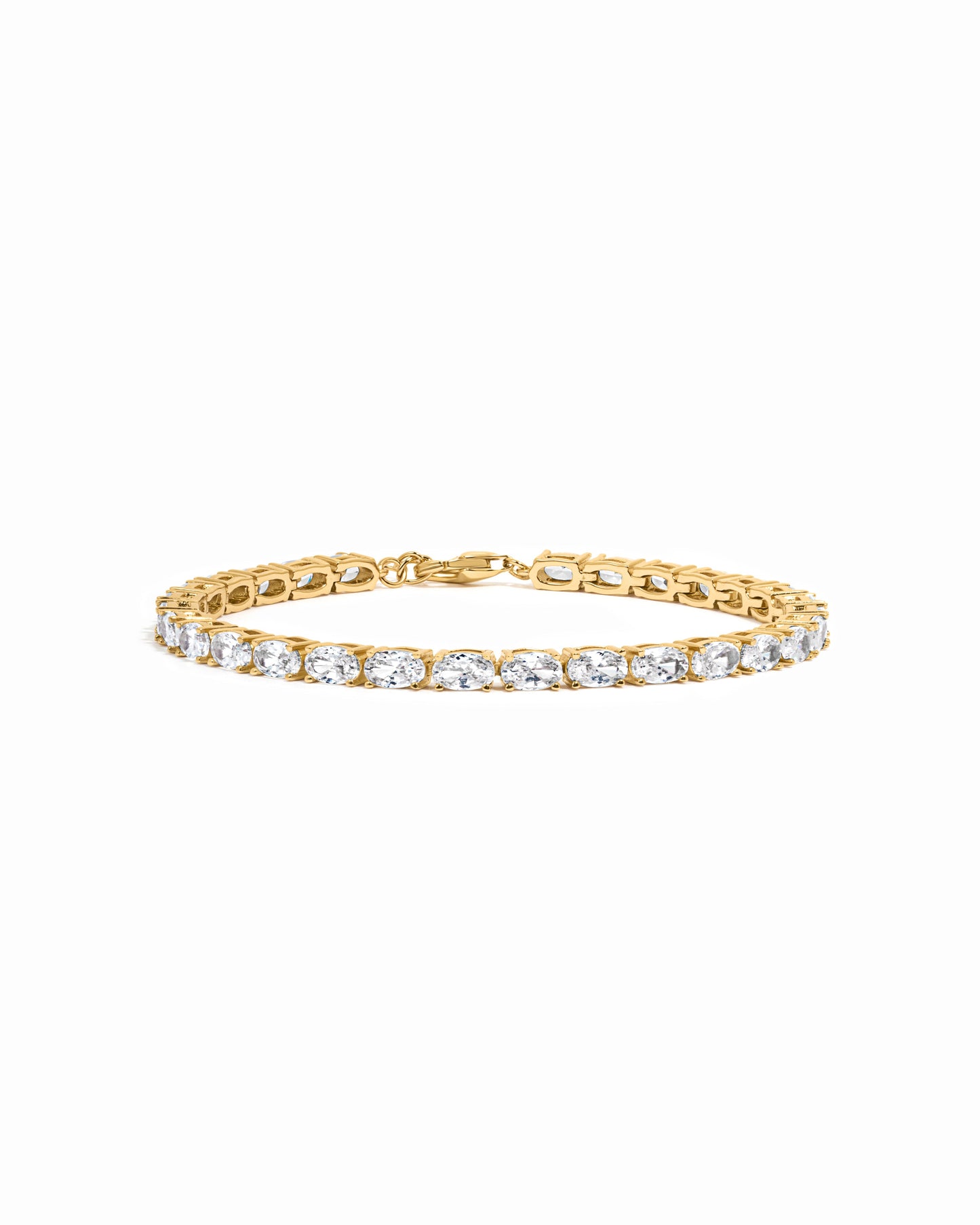 Oval Stone Tennis Bracelet