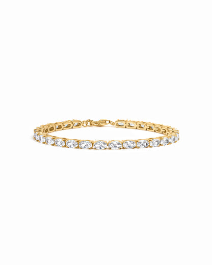 Oval Stone Tennis Bracelet