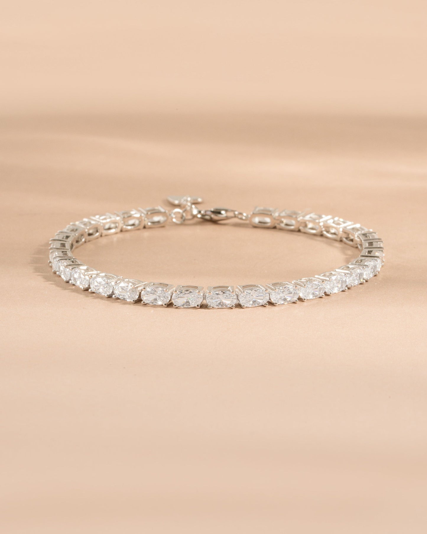 Oval Stone Tennis Bracelet