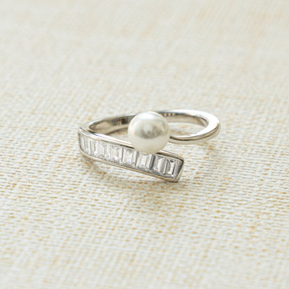 Pearl Baguette Ring