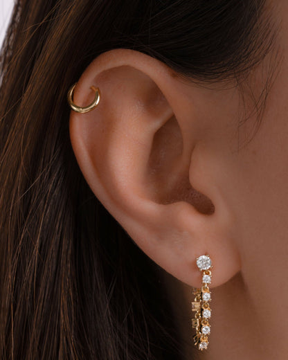 6mm Plain Huggie Hoops
