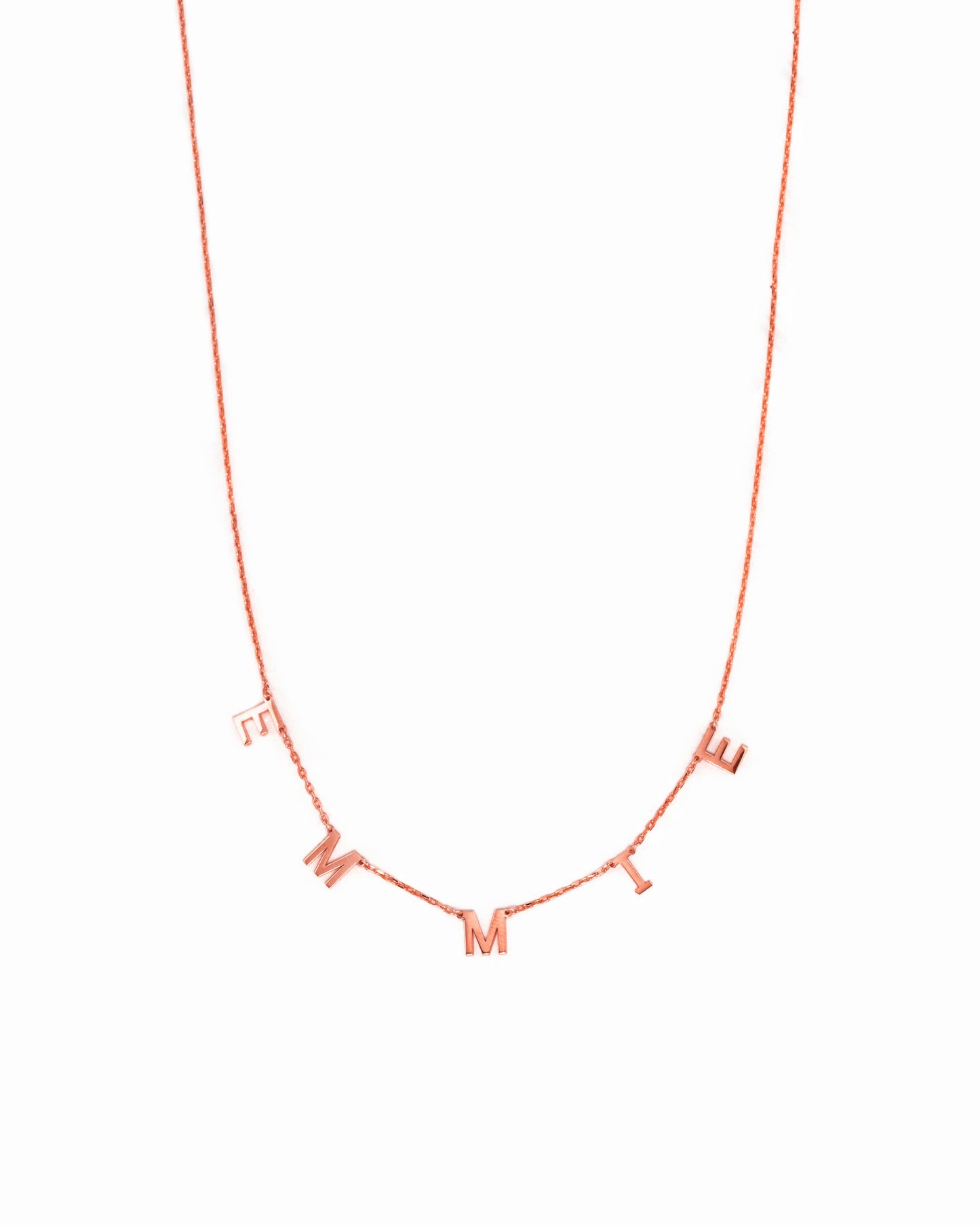 Custom Letter Name Necklace