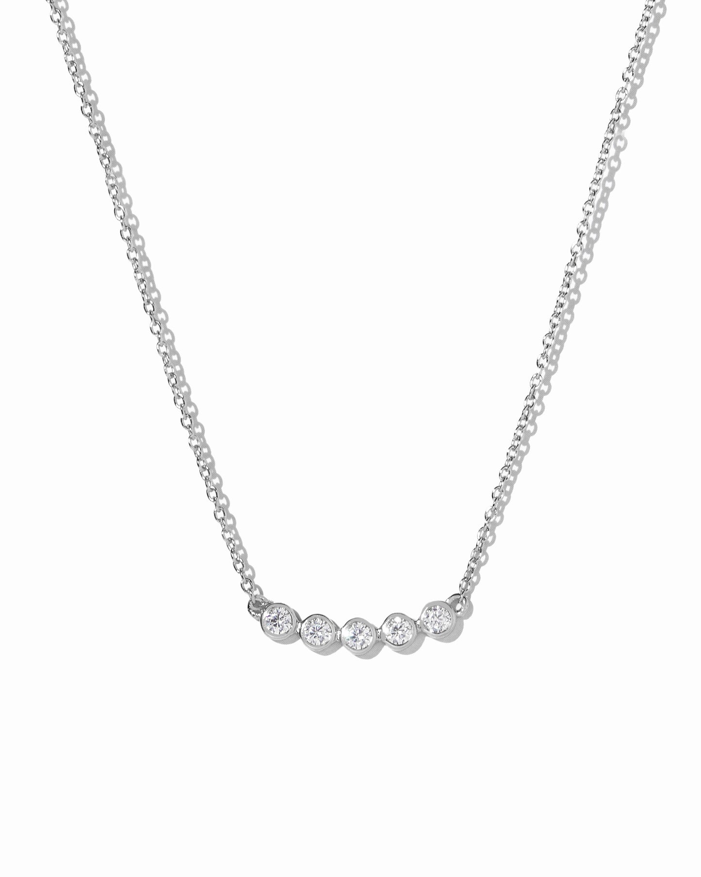 Five Stone Bar Necklace