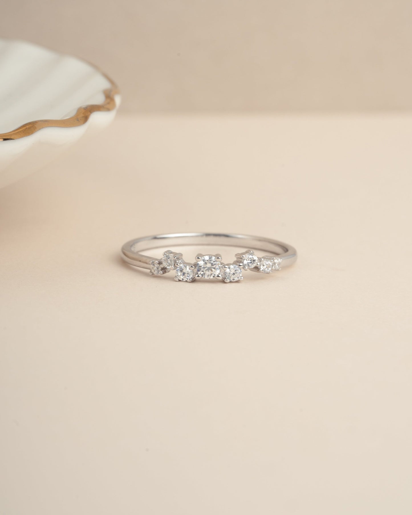 Diamond Cluster Ring