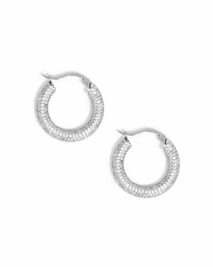 Pavé Tube Hoops