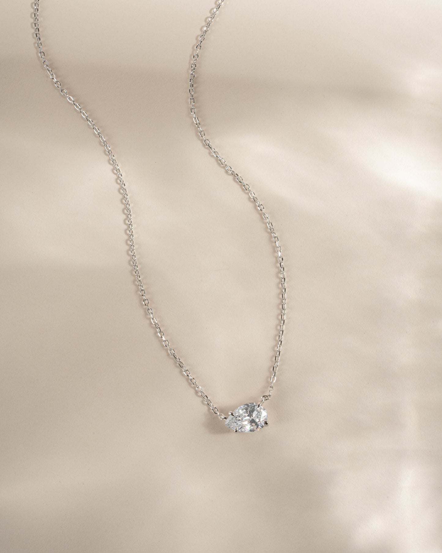 Sideways Pear Necklace