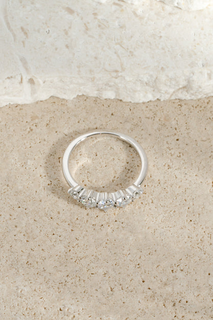 Graduated 5 Stone Ring