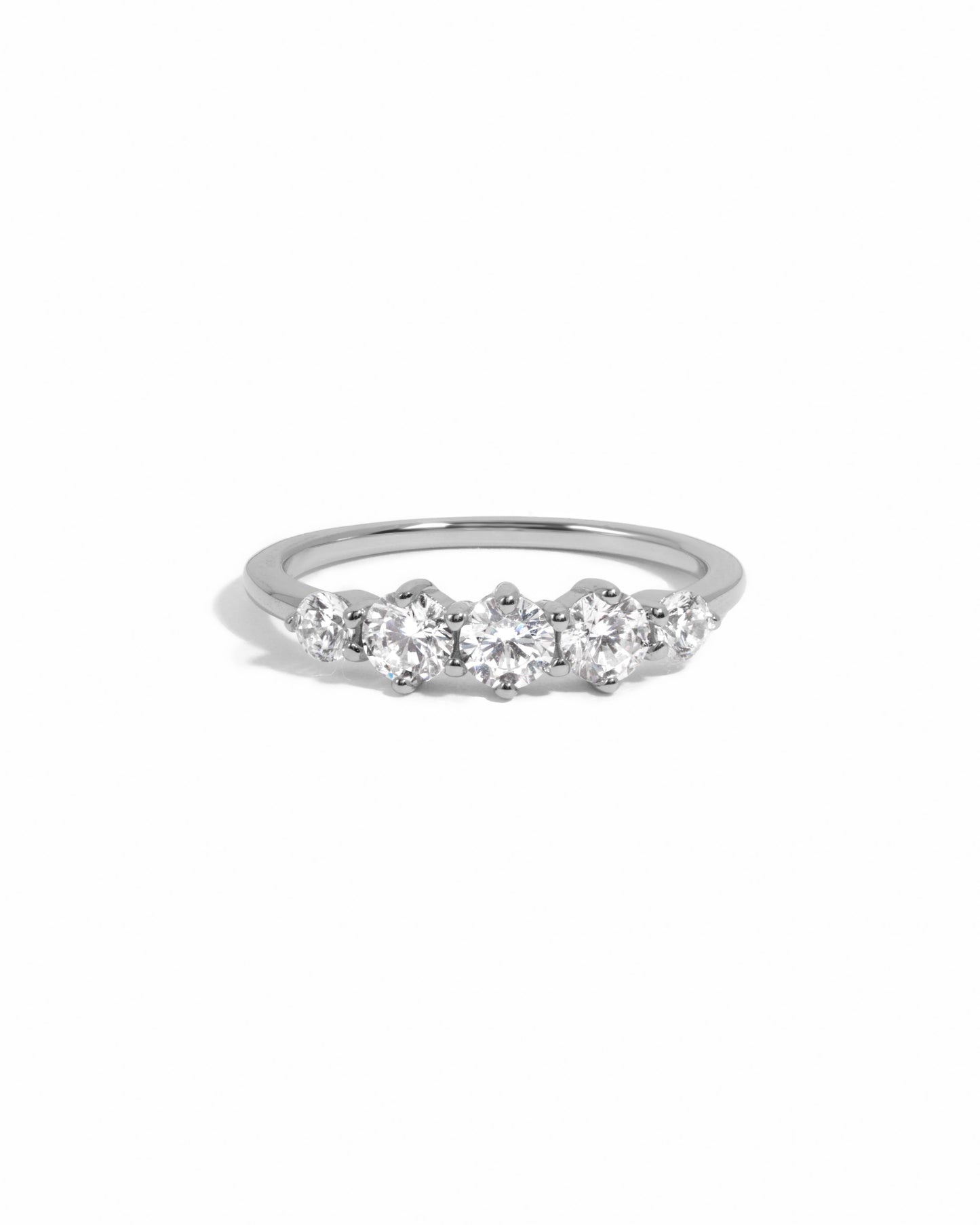 Graduated 5 Stone Ring