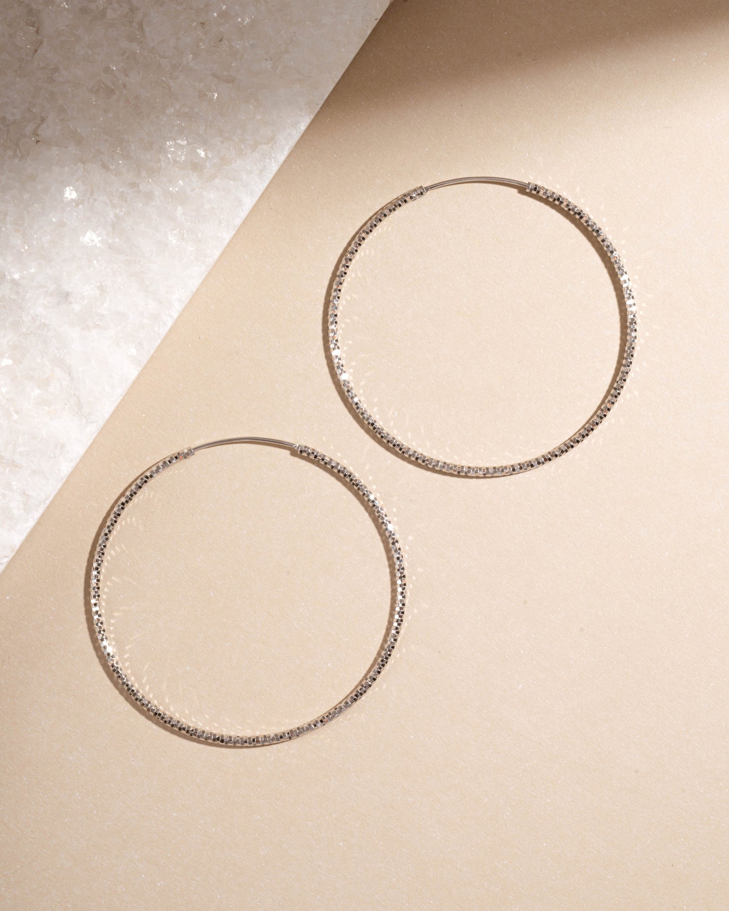 53mm Diamond Cut Hoops