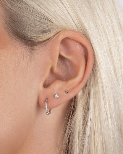 8mm Spiral Huggie