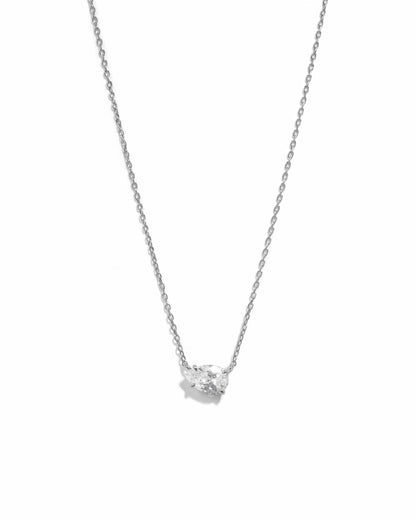 Sideways Pear Necklace