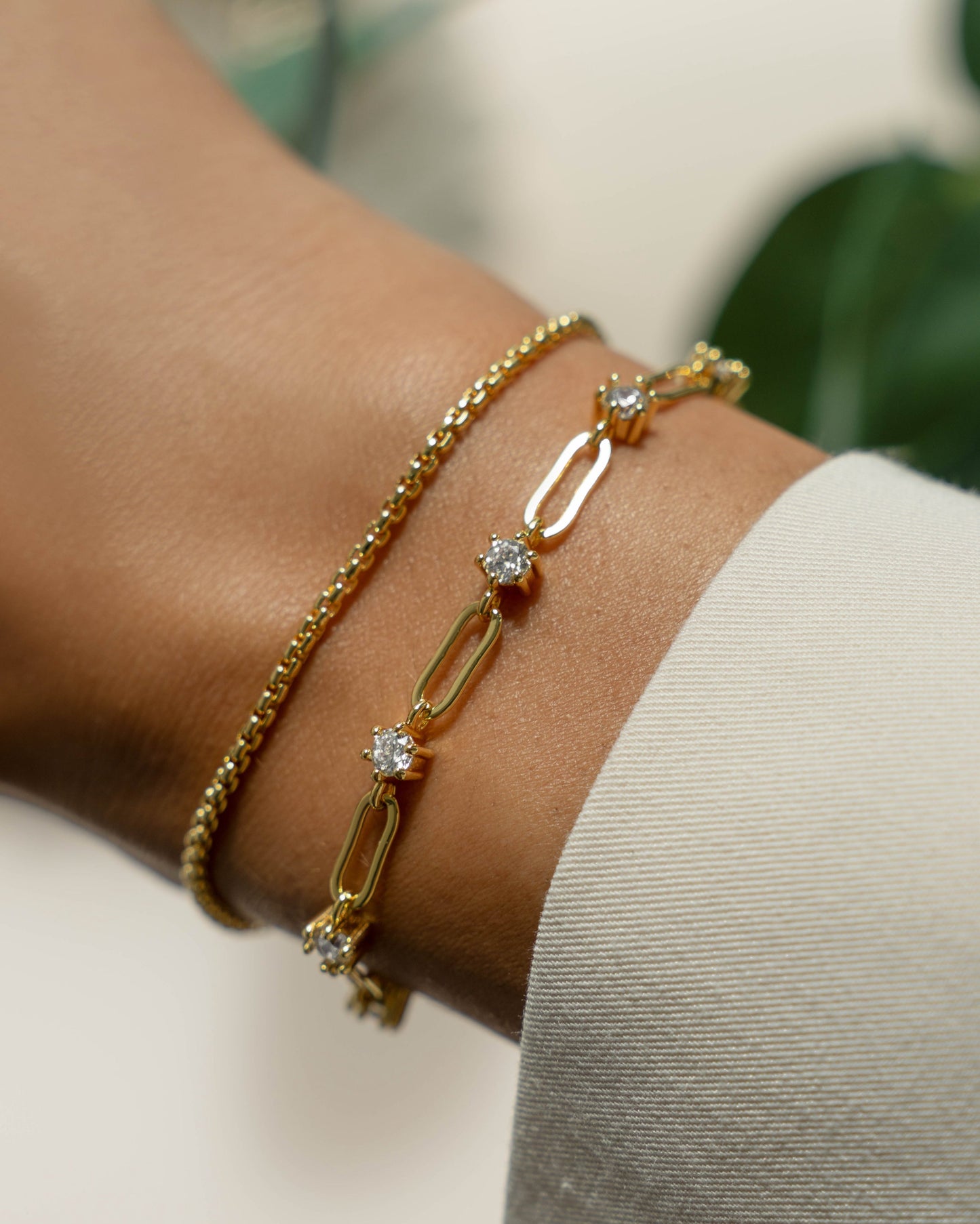Rounded Box Chain Bracelet