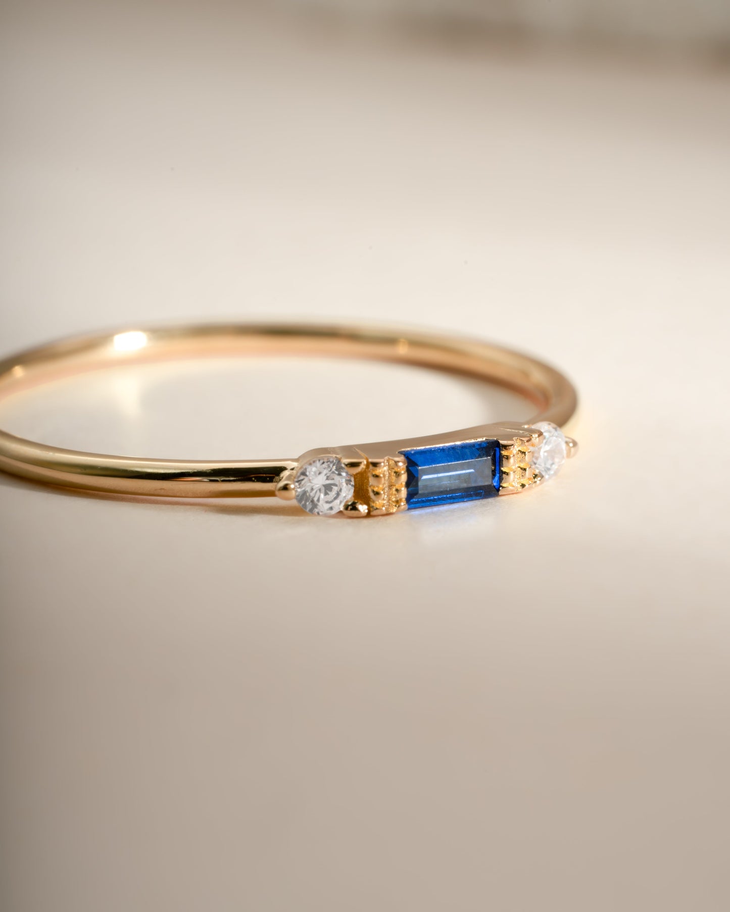 Sapphire Baguette Ring