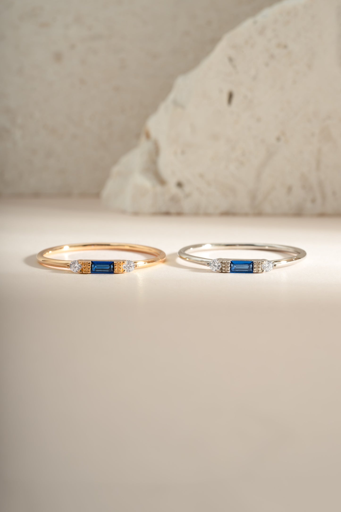 Sapphire Baguette Ring