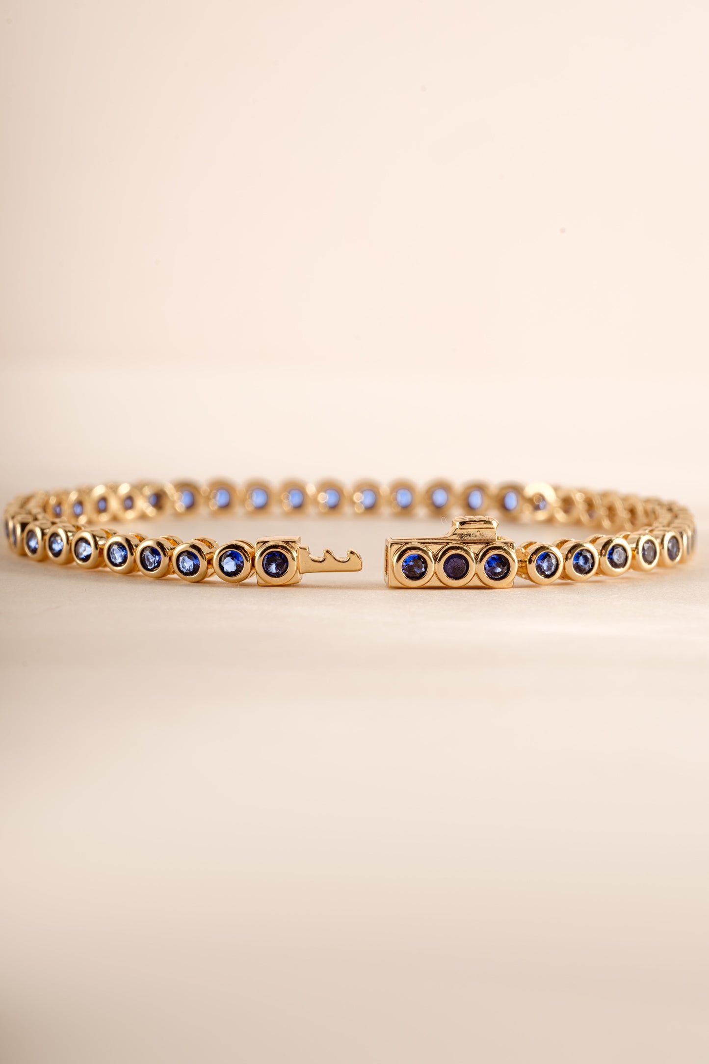 Sapphire Bezel Tennis Bracelet