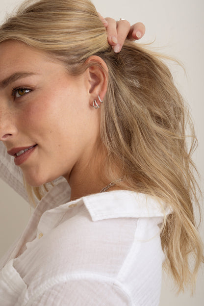 Double Diamond Hoops
