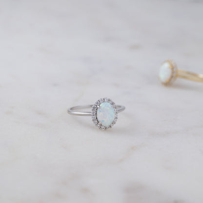 Oval Opal Ring