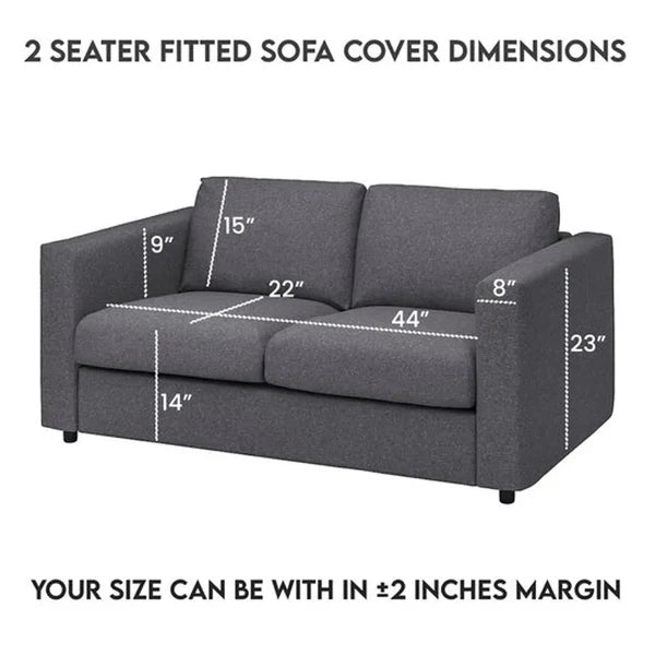 Silver Turkish Sofa Cover