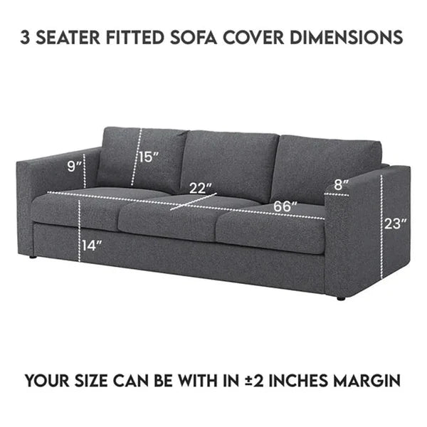 Silver Turkish Sofa Cover